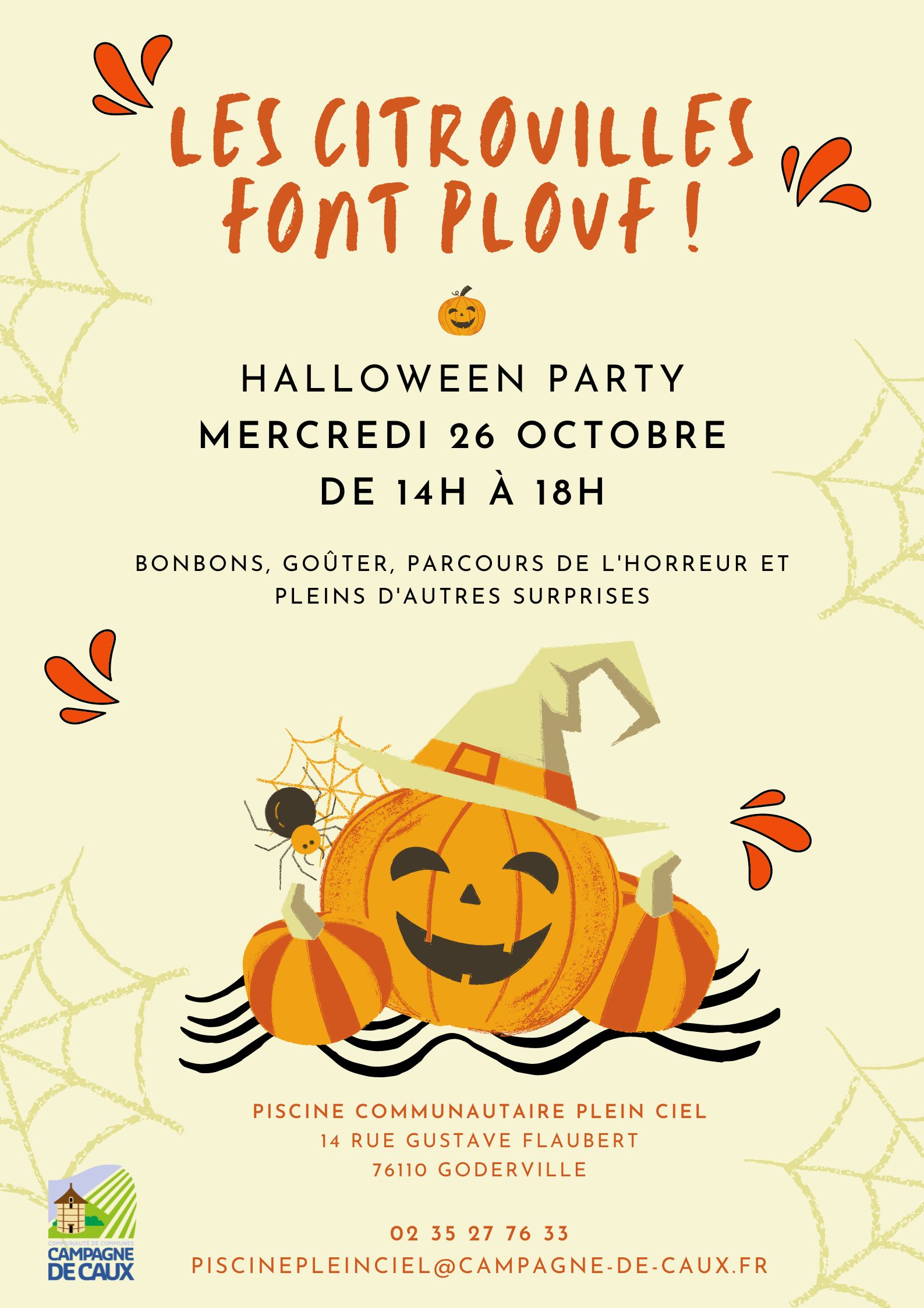 halloween party Les Citrouilles Font Plouf