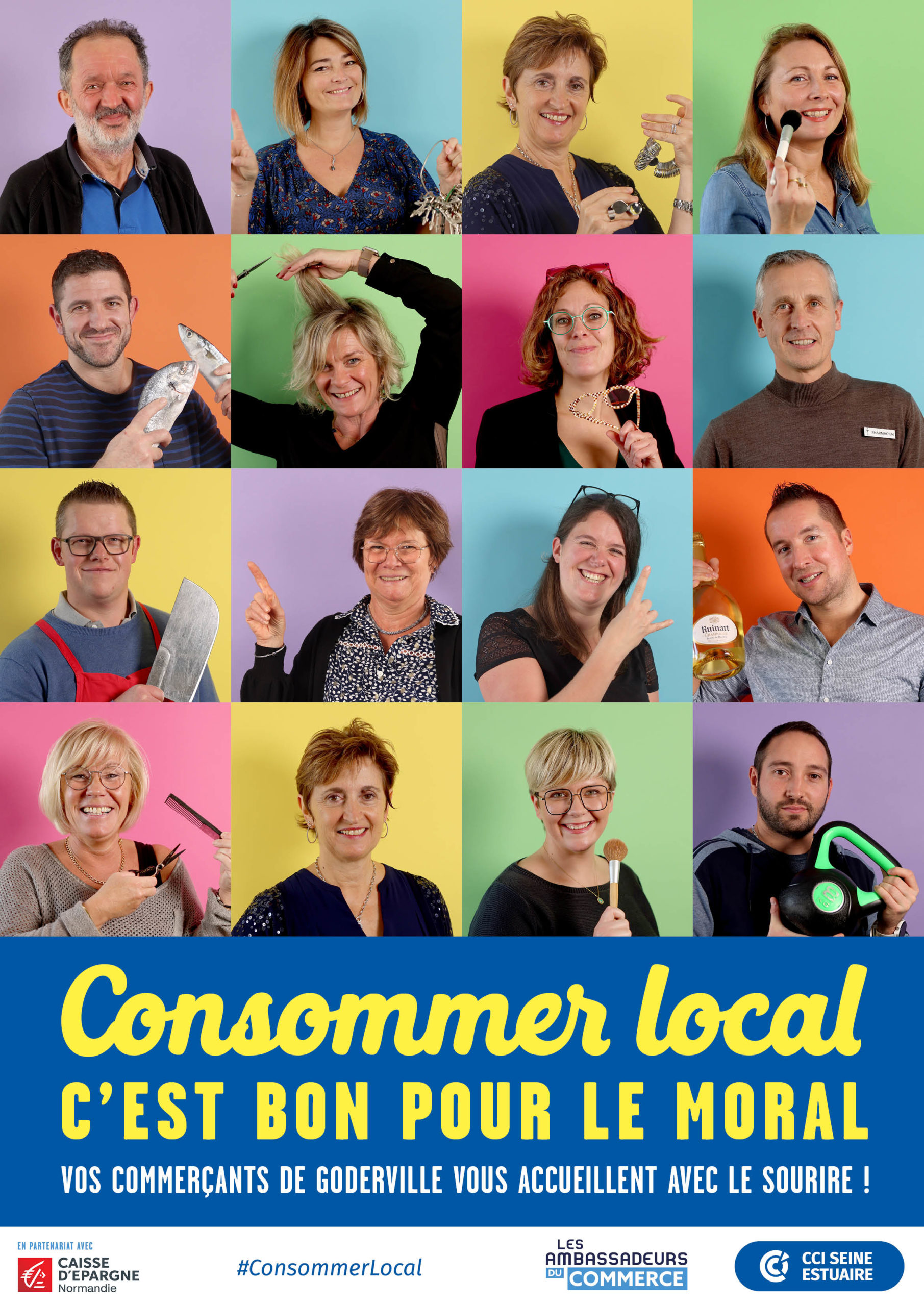 Campagne "Consommer Local" avec les commerçants de Goderville
