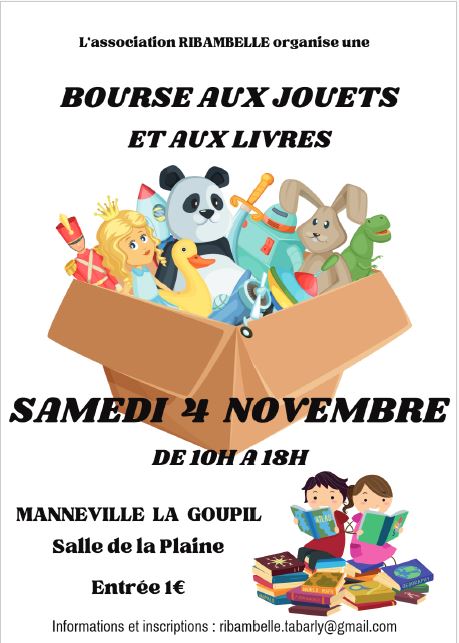 bourse aux jouets et livres manneville la goupil