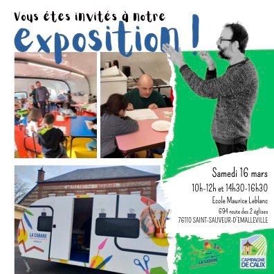 exposition CTEJ La Cabane ateliers artistiques itinérants