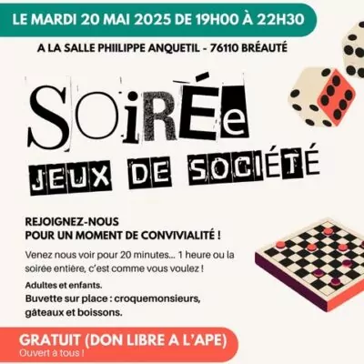 Affiche Jeux De Societes 400x400