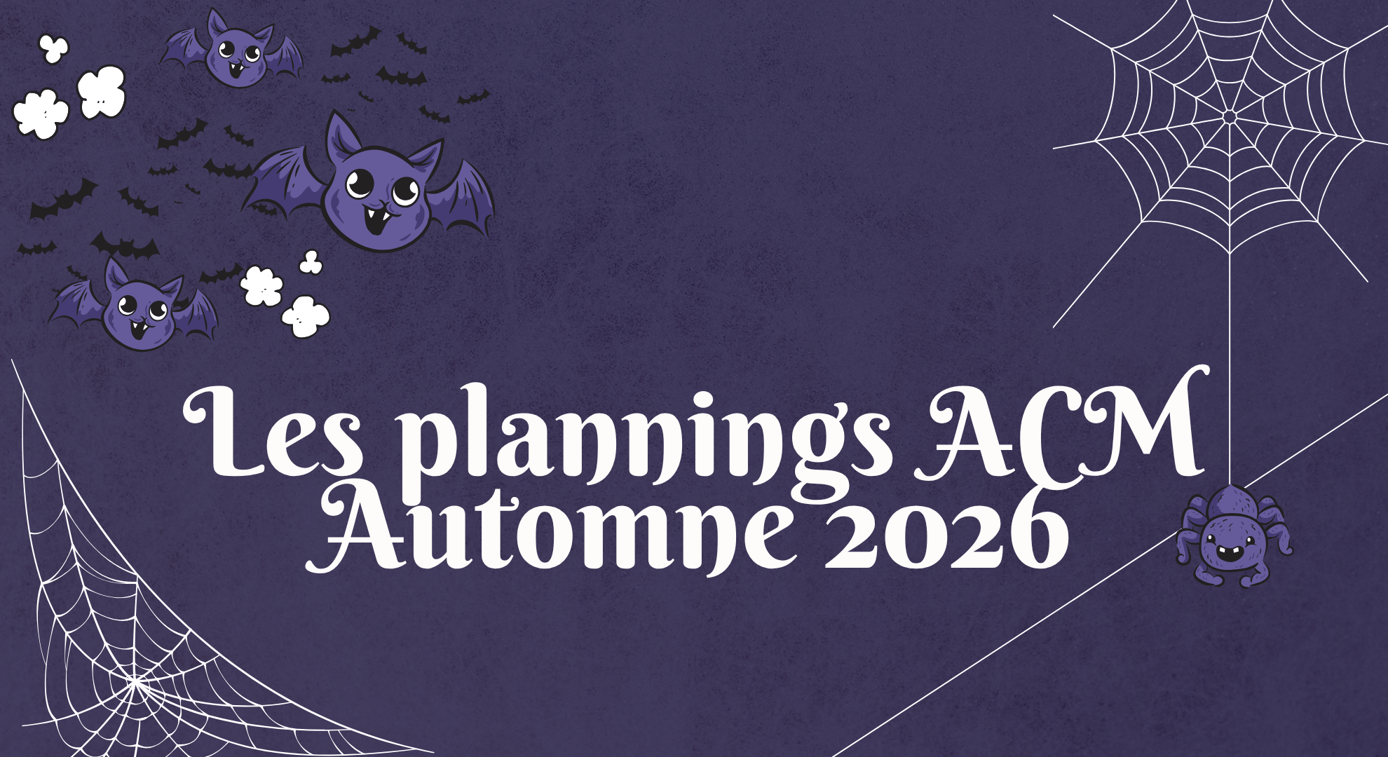 Planning ACM - Automne 2026